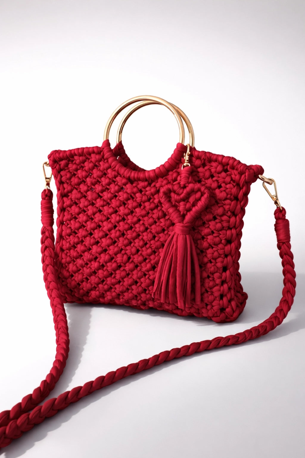 Ruby - Artisan Macramé Bag