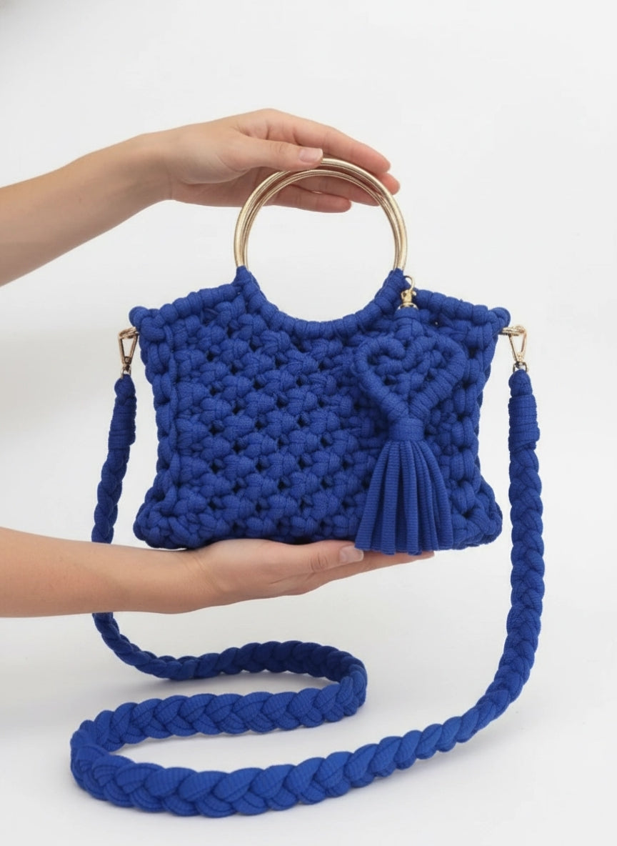 Sapphire - Artisan Macramé Bag