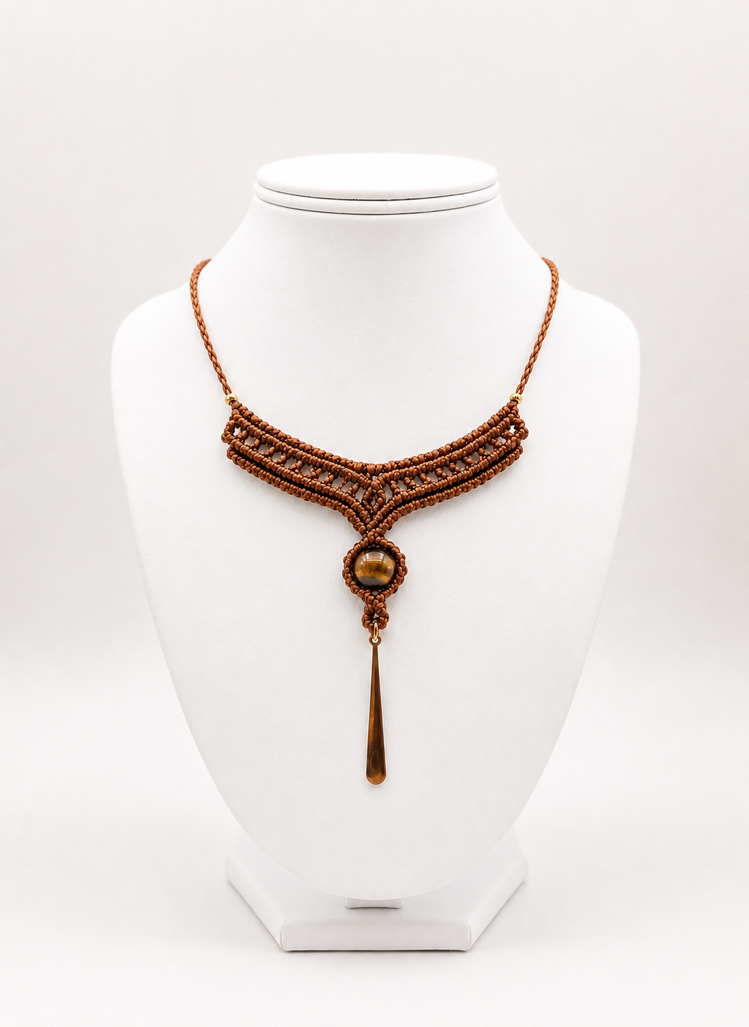 Harmony - Terracotta Tiger Eye Choker
