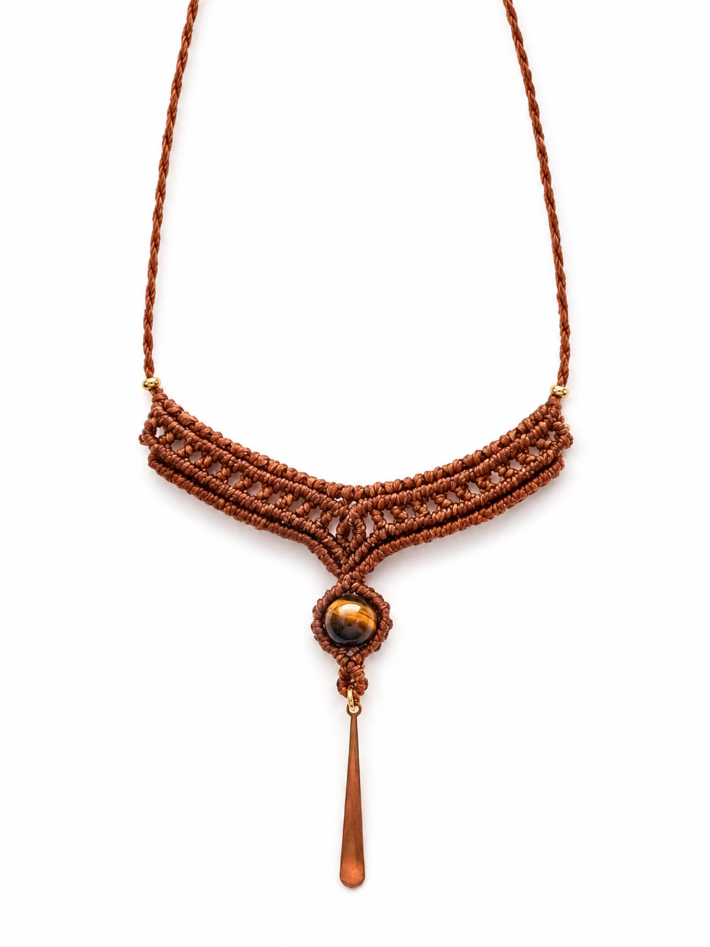 Harmony - Terracotta Tiger Eye Choker