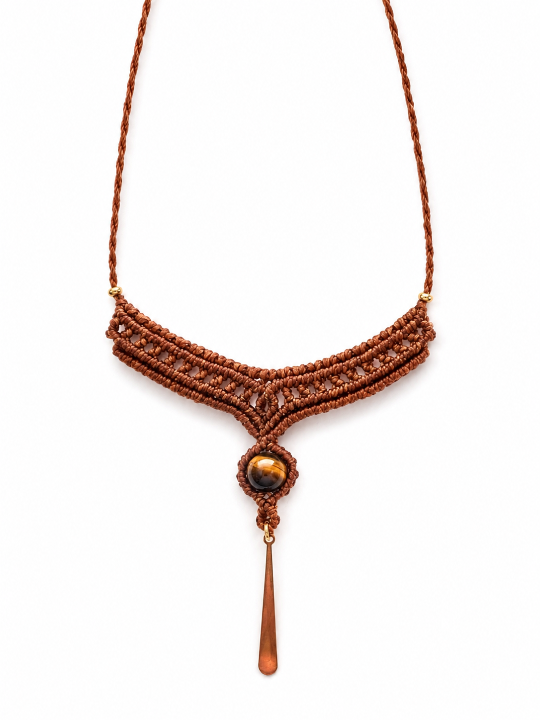 Harmony - Terracotta Tiger Eye Choker