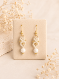 Aura Earrings - Mother of Pearl - White