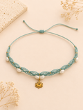 Mother of Pearl Lotus Flower Choker