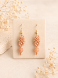 Aura Earrings - Sunstone - Peach
