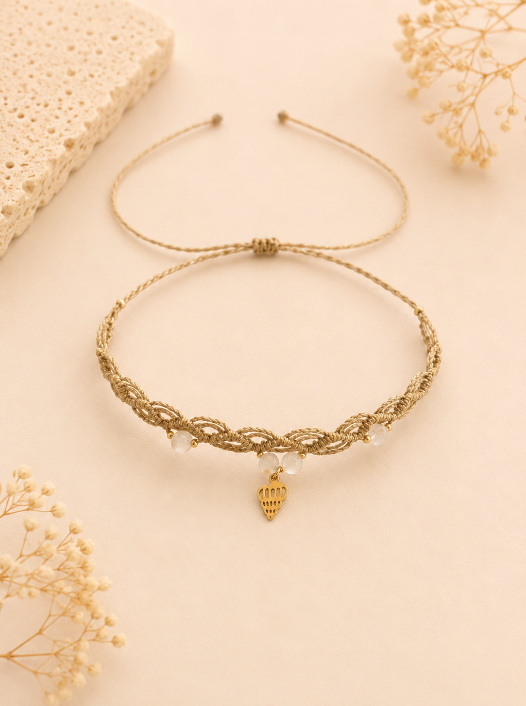Citrine Beach Shell Choker