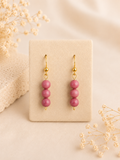 Trinity Rhodonite Earrings