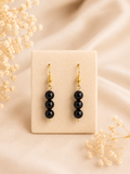 Trinity Black Tourmaline Earrings