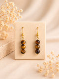 Trinity Tiger Eye Earrings