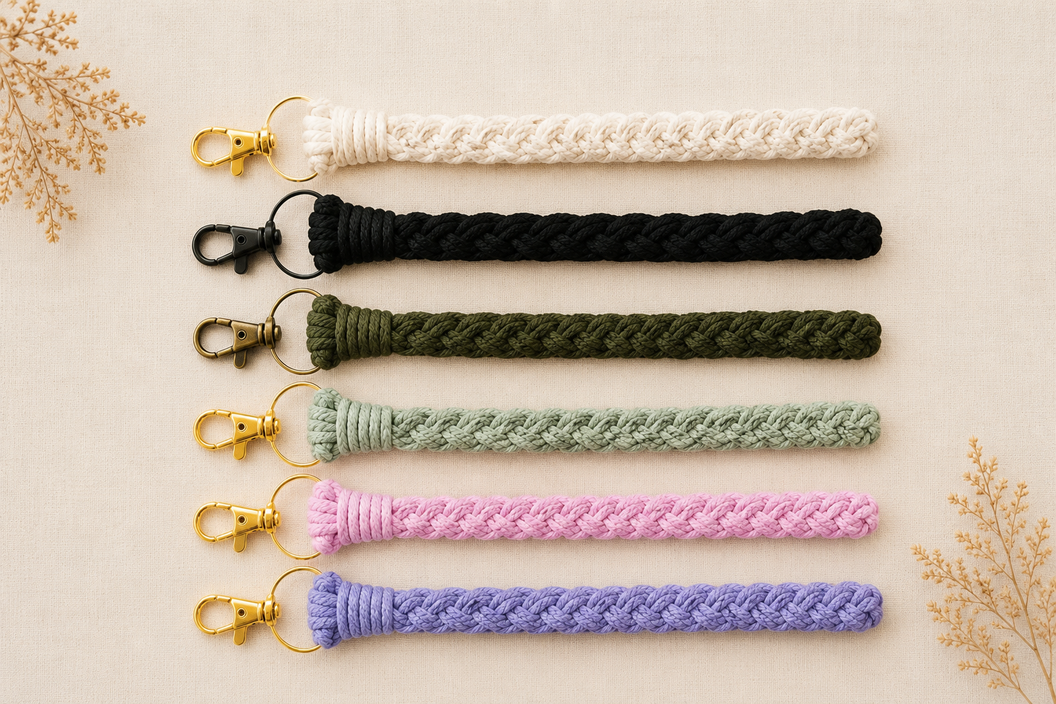 Cotton Phone Strap & Keychain